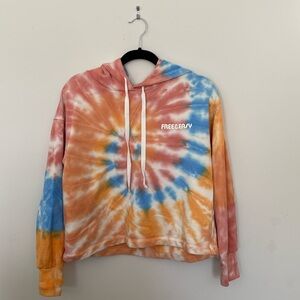 Madewell x Free and Easy tie dye hoodie